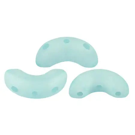 Arcos Beads par Puca, Frost Azurin, 30 beads & 20g - The Argus Collection