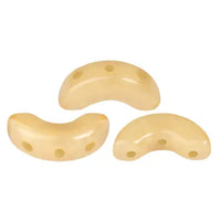 Arcos Beads par Puca, Frost Camel, 30 beads & 20g - The Argus Collection