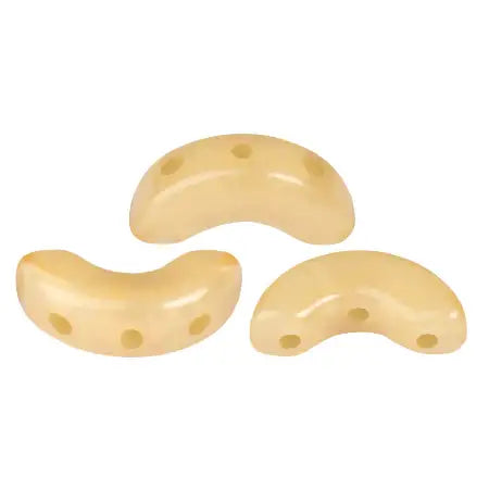 Arcos Beads par Puca, Frost Camel, 30 beads & 20g - The Argus Collection