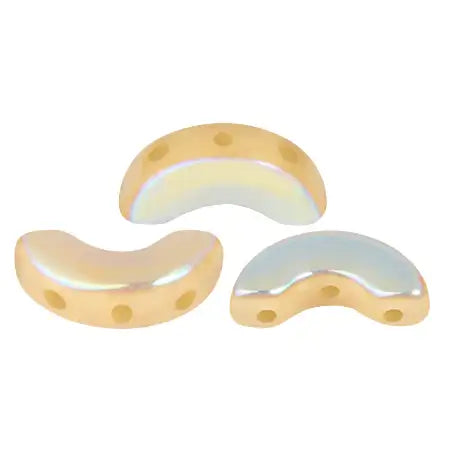 Arcos Beads par Puca, Frost Camel, 30 beads & 20g - The Argus Collection