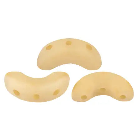 Arcos Beads par Puca, Frost Camel, 30 beads & 20g - The Argus Collection