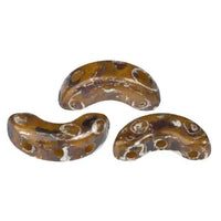 Arcos Beads par Puca, Frost Camel, 30 beads & 20g - The Argus Collection