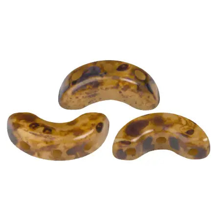 Arcos Beads par Puca, Frost Camel, 30 beads & 20g - The Argus Collection