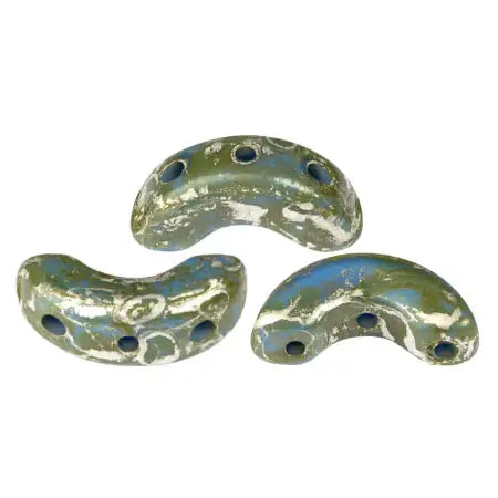 Arcos Beads par Puca, Frost Royal Blue, 30 Beads - The Argus Collection