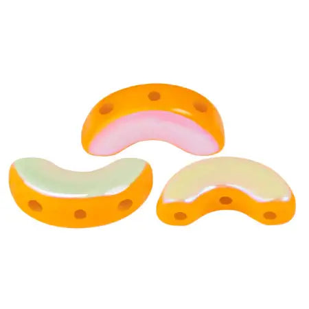 Arcos Beads par Puca, Frost Tangerine, 30 Beads & 20g - The Argus Collection