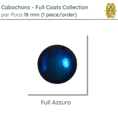 Cabochons par Puca, 18mm, Full Coats Collection, 5 Finishes - The Argus Collection