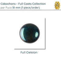 Cabochons par Puca, 18mm, Full Coats Collection, 5 Finishes - The Argus Collection