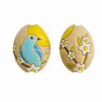 Golem Almond Beads, Bird - The Argus Collection