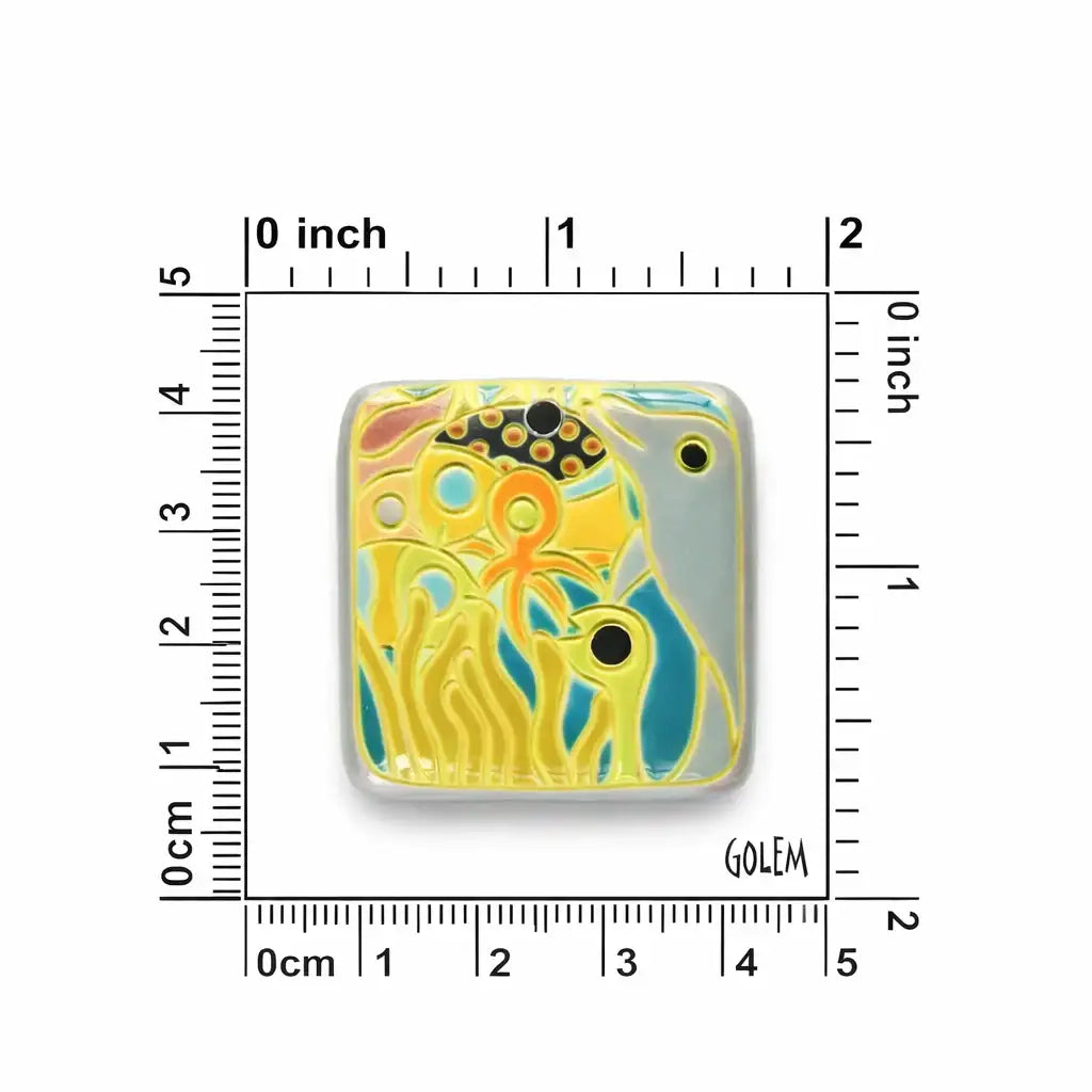 Golem Rectangular Pendant, Southern Seas Yellow - The Argus Collection