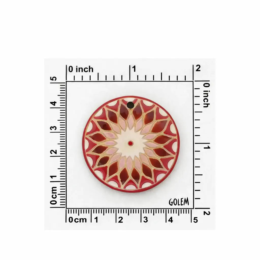 Golem Round Pendant, Sun Pink - The Argus Collection