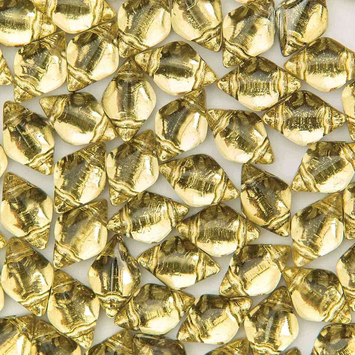 Gemduo Beads, Backlit Citrine, 10g.