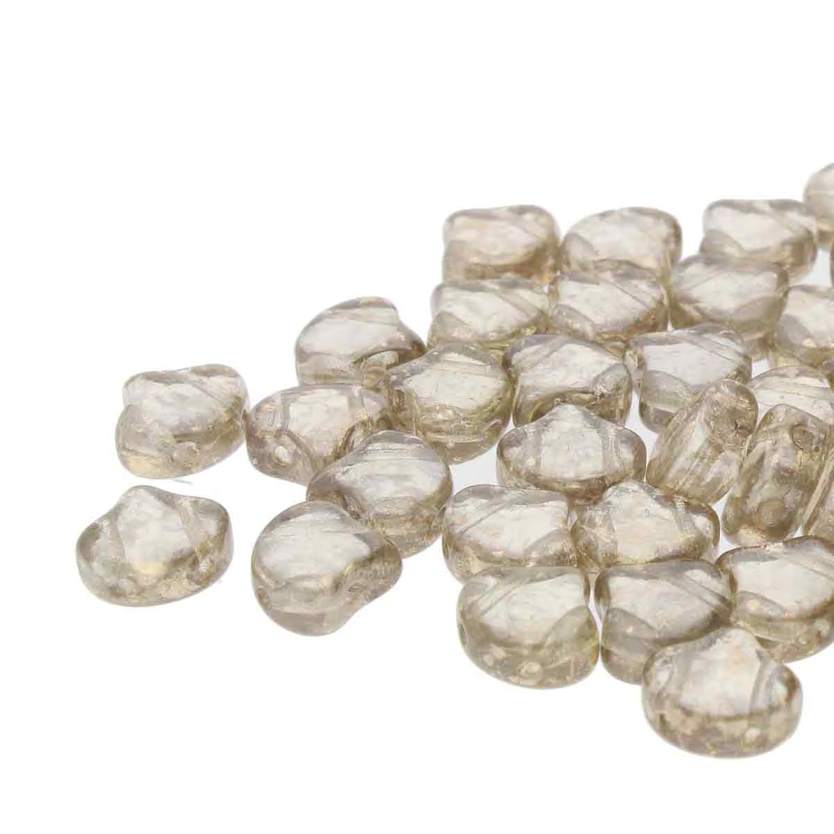 Ginko Beads, Crystal Gleam Orange Glaze, 10g.