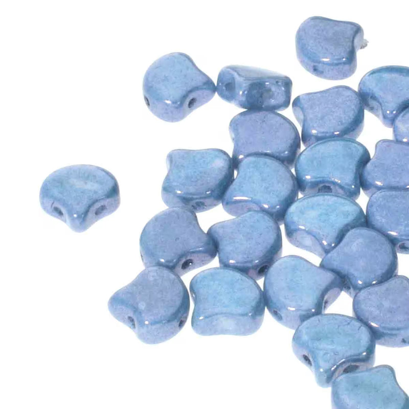 Ginko Beads, 10g. by Matubo, Chalk Blue Luster - The Argus Collection