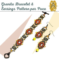 Granita Bracelet & Earrings Pattern - The Argus Collection
