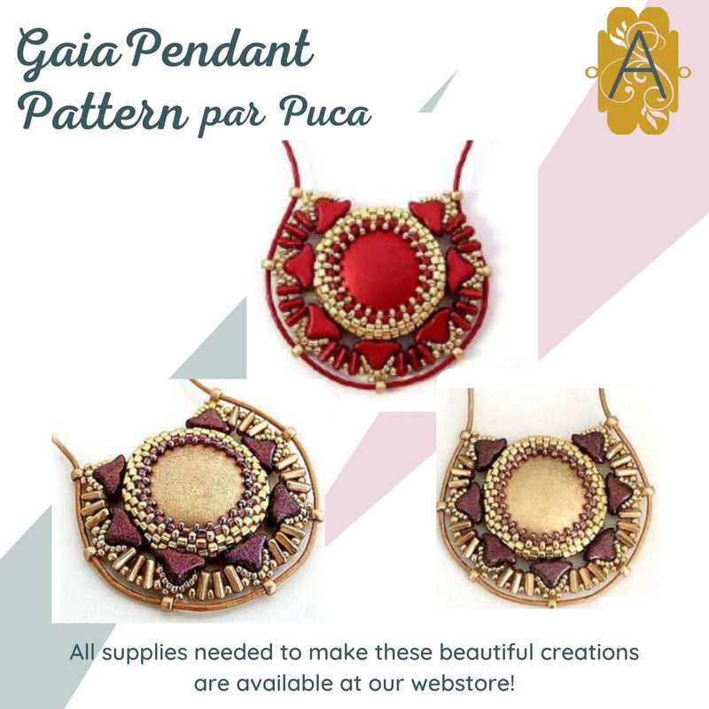 Gaia Pendant Pattern par Puca - The Argus Collection