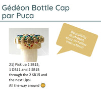 Gédéon Bottle Cap Pattern par Puca