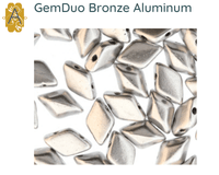 Gemduo Beads by Matubo, Bronze Collection, 10g - The Argus Collection