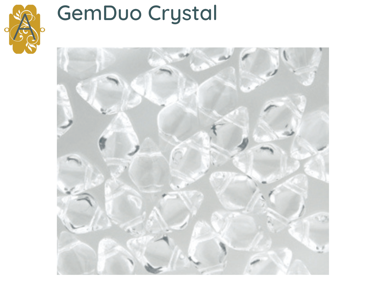 Gemduo Beads by Matubo, Silvery Collection, 10g - The Argus Collection