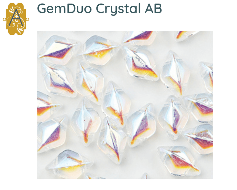 Gemduo Beads by Matubo, Silvery Collection, 10g - The Argus Collection