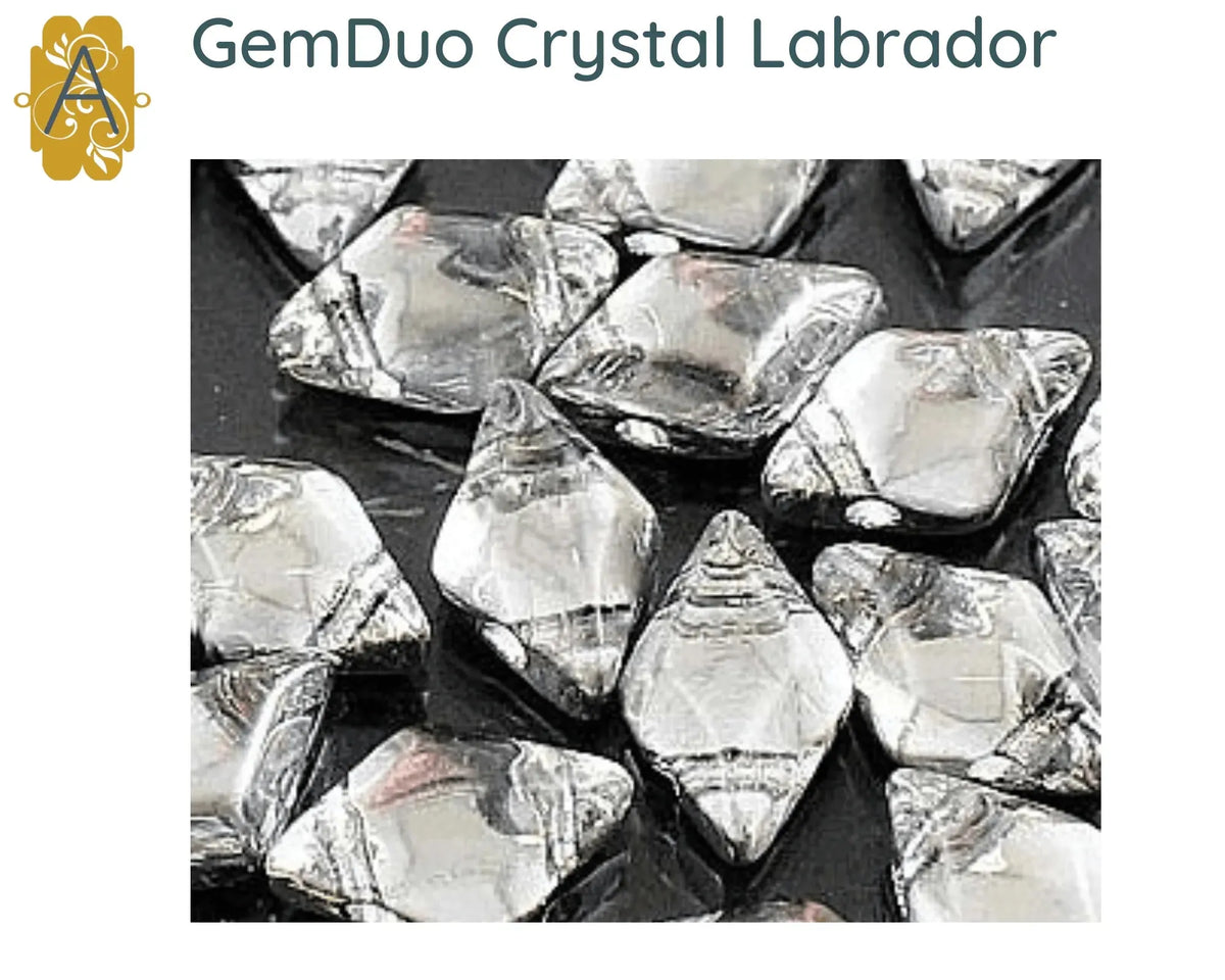 Gemduo Beads by Matubo, Silvery Collection, 10g - The Argus Collection