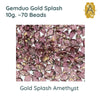 Gemduo Beads by Matubo, Gold Splash Collection, 10g, 10 colors - The Argus Collection