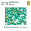 Gemduo Beads by Matubo, Gold Splash Collection, 10g, 10 colors - The Argus Collection