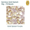 Gemduo Beads by Matubo, Gold Splash Collection, 10g, 10 colors - The Argus Collection