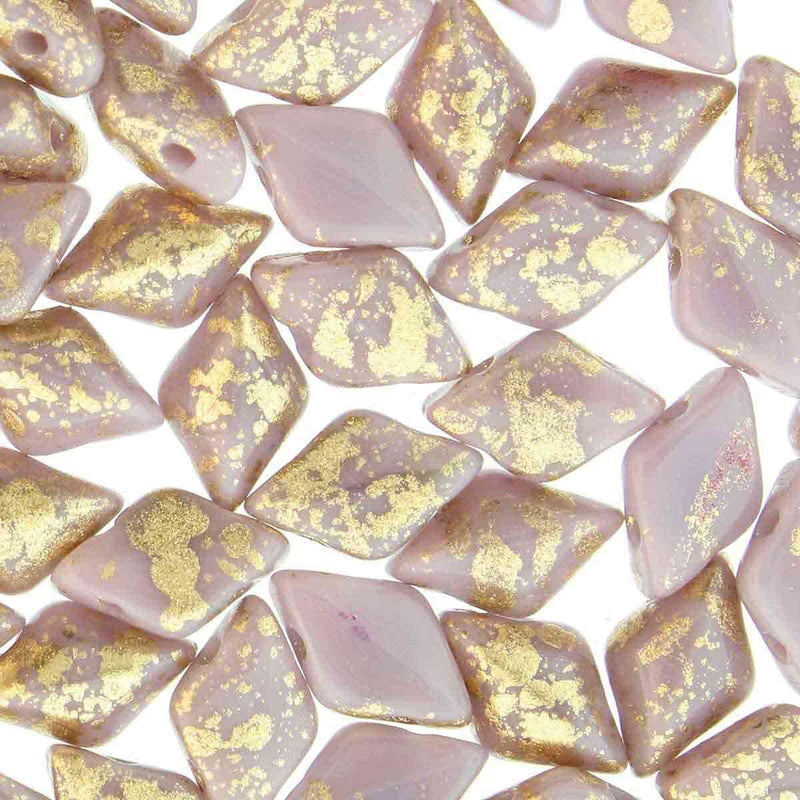 Gemduo Gold Splash Purple Opaque