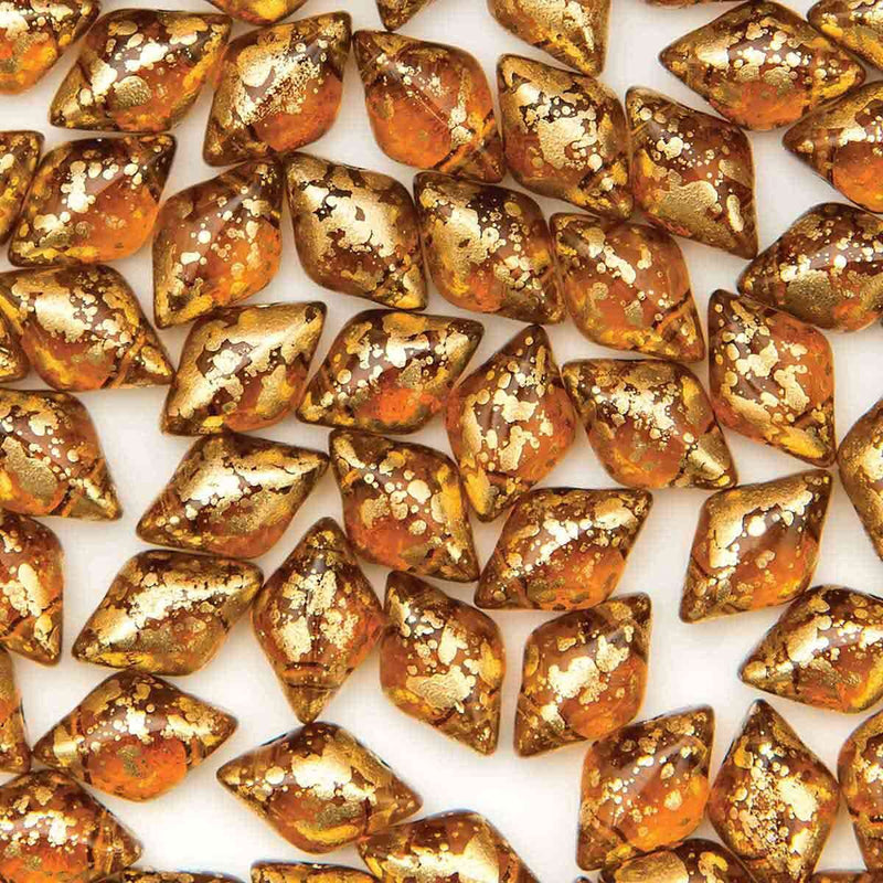 Gemduo Gold Splash Smoke Topaz