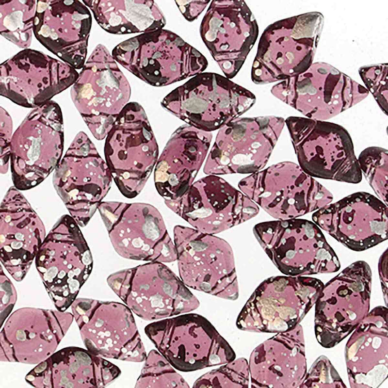 Gemduo Silver Splash Amethyst