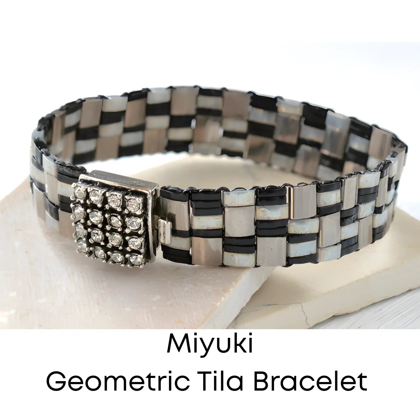 Miyuki Tila Beads, TL-471, Opaque Pearl White, 5g - The Argus Collection
