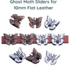 Ghost Moth Sliders for 10mm Flat Leather, 2 Pcs.