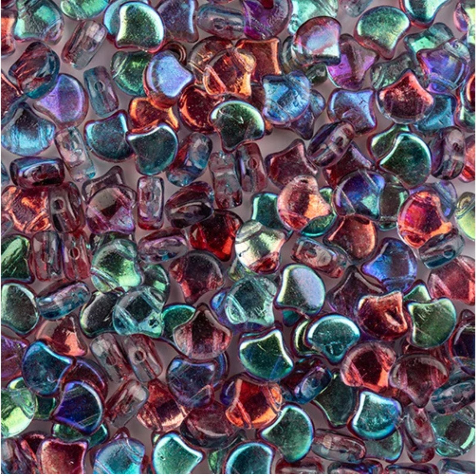 Ginko Beads, Crystal Summer Rainbow Dark Violet