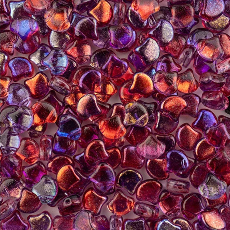 Ginko Beads, Crystal Summer Rainbow Light Violet