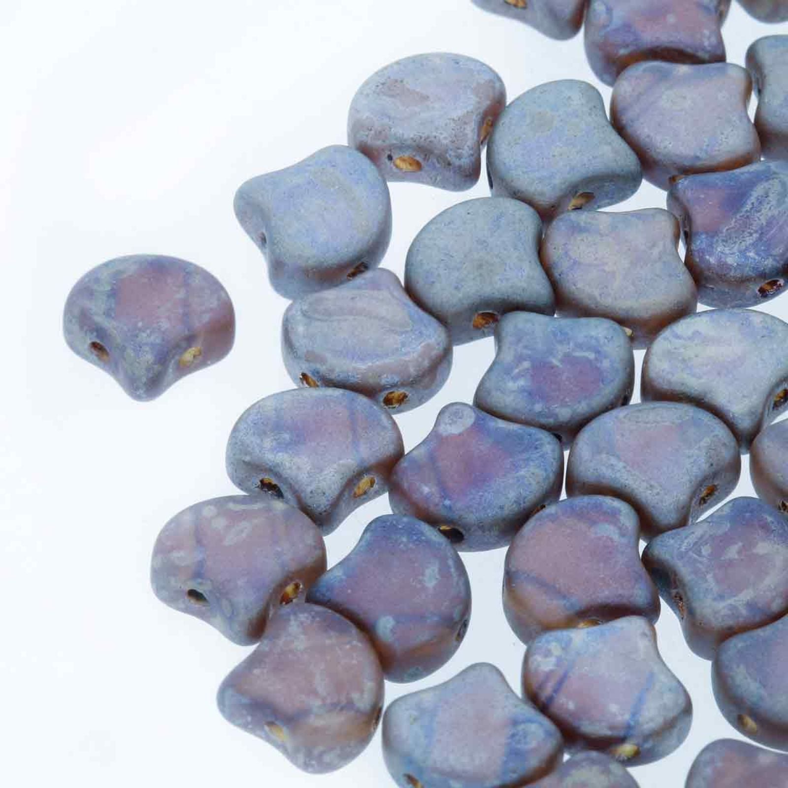 Ginko Beads, Matte Amethyst Rembrandt
