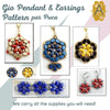 Gio Necklace and Earrings Pattern par Puca - The Argus Collection