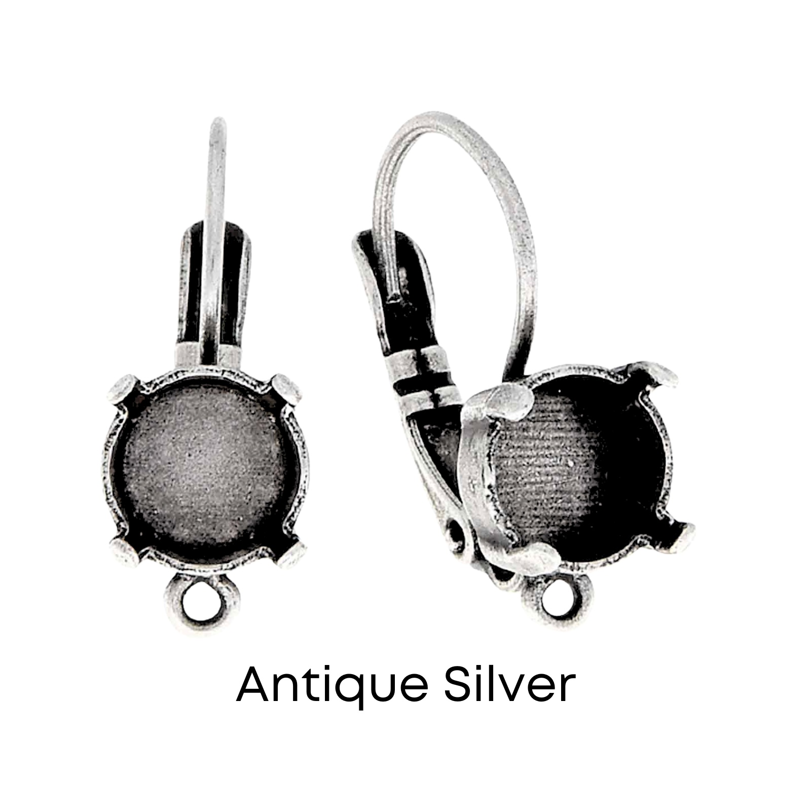 Gita Leverback Earring Settings, for 39ss/8mm Crystal - 1 pair