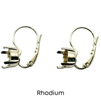 Gita Leverback Earring Settings, for 39ss/8mm Crystal - 1 pair