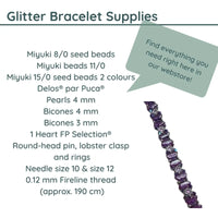 GlitterBraceletMaterials - The Argus Collection