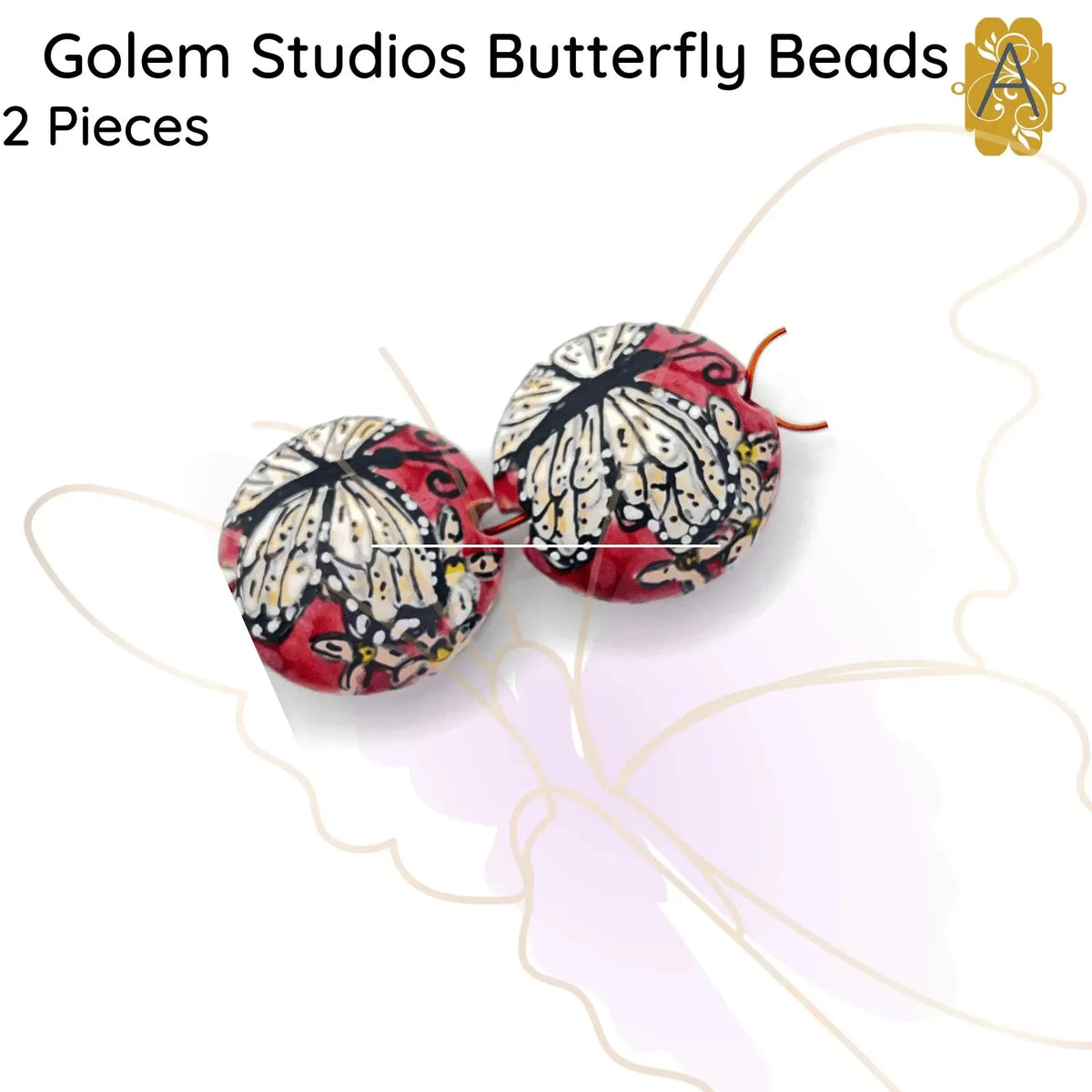 Golem Butterfly Beads & Pendant - The Argus Collection