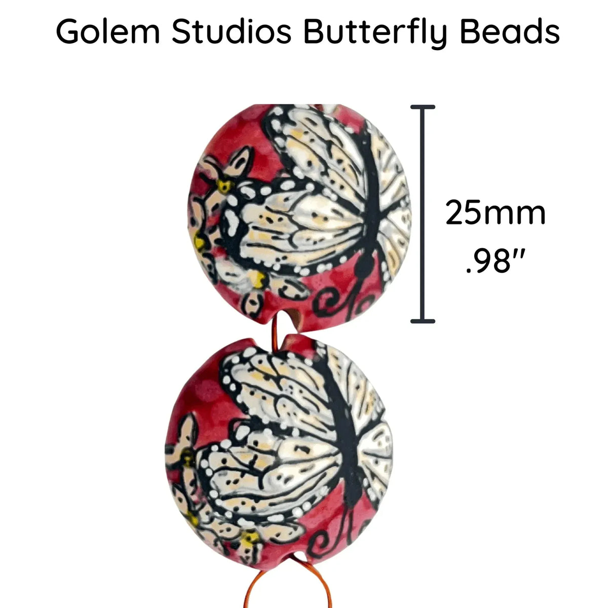 Golem Butterfly Beads & Pendant - The Argus Collection