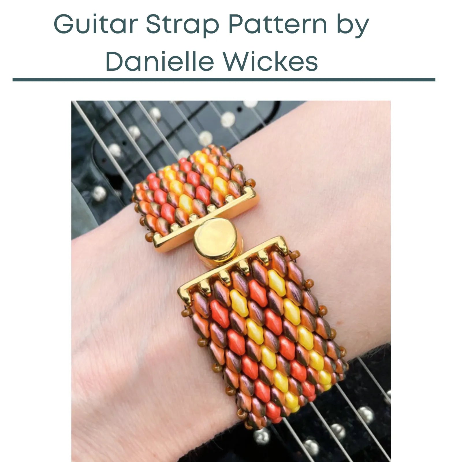 Guitar Strap Cuff Bracelet Pattern, by Danielle Wickes - The Argus Collection