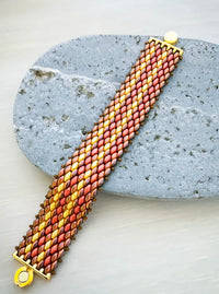 Guitar Strap Cuff Bracelet Pattern, by Danielle Wickes - The Argus Collection