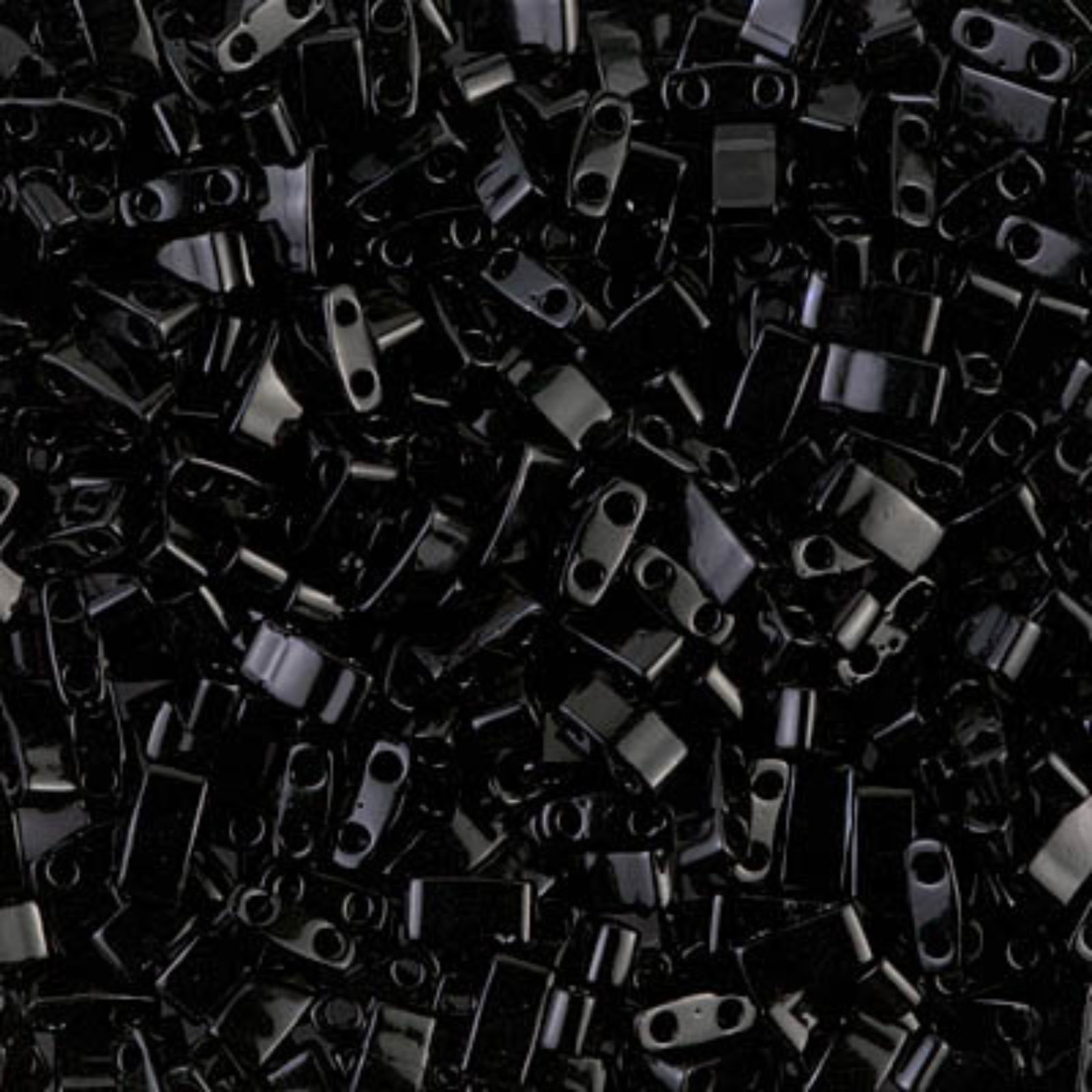 Miyuki Half Tila, HTL-401, Black Opaque 5g
