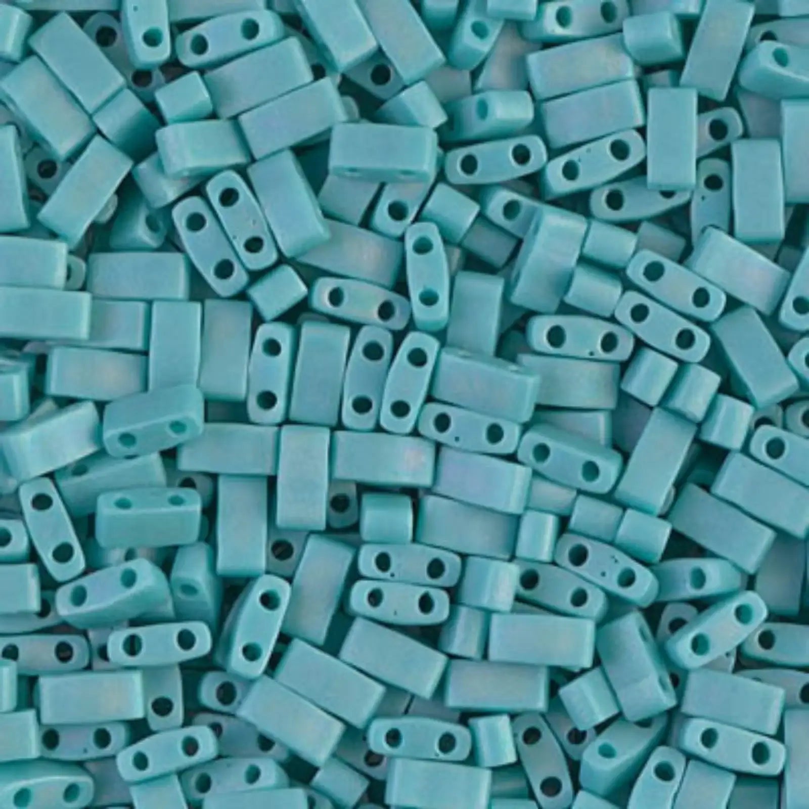 Miyuki Half Tila, HTL-412FR, Turquoise Green Matte AB 5g