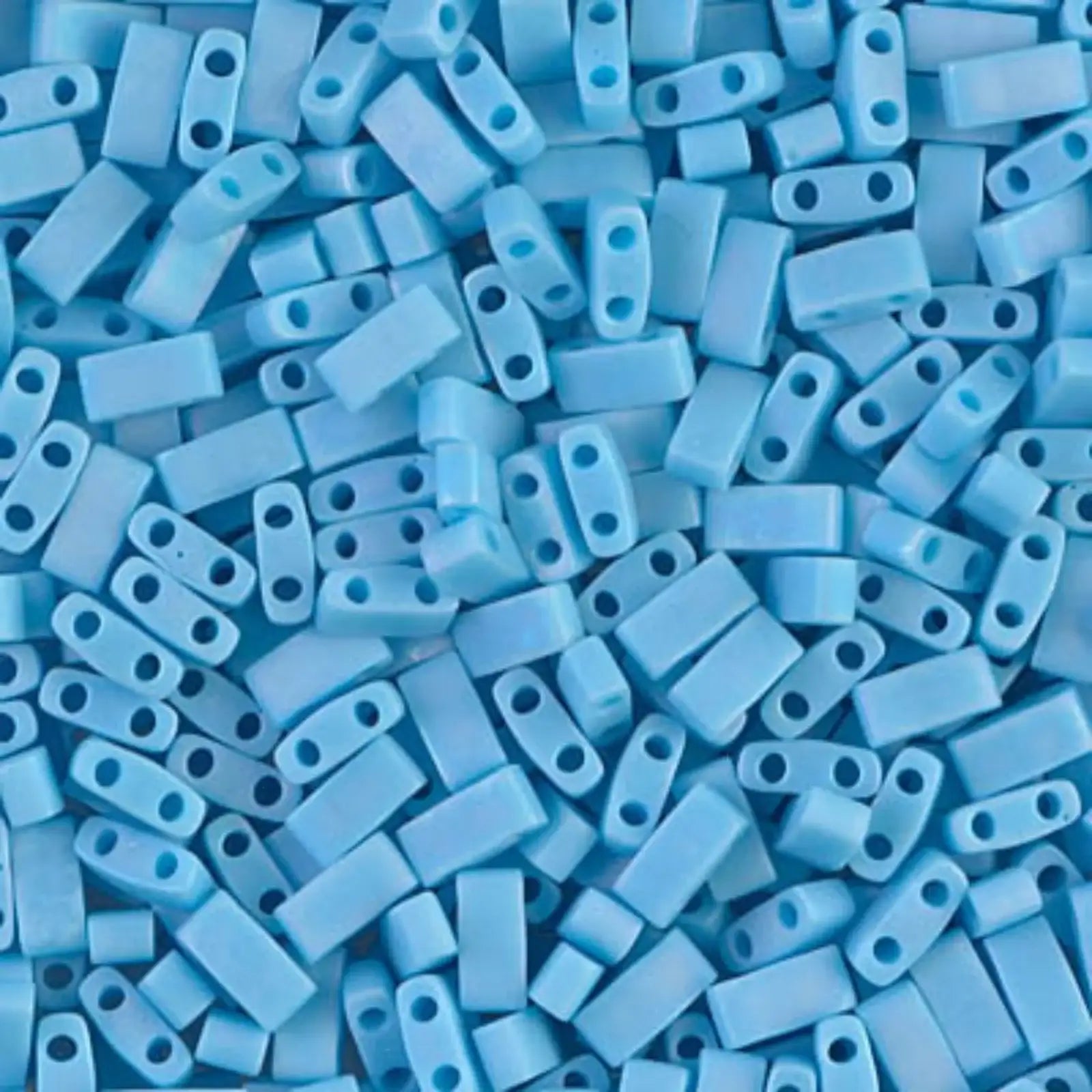 Miyuki Half Tila, HTL-413FR, Turquoise Blue Matte AB 5g