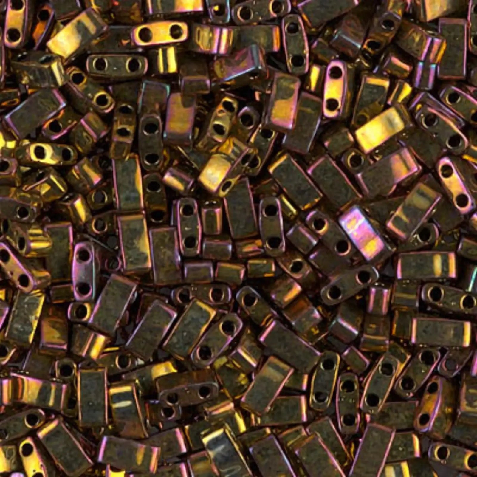 Miyuki Half Tila, HTL-462, Gold Iris Metallic 5g