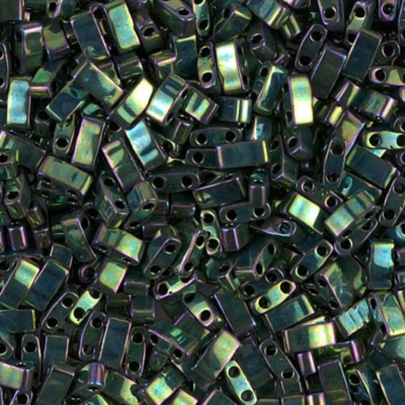 Miyuki Half Tila, HTL-468, Green Iris Metallic 5g