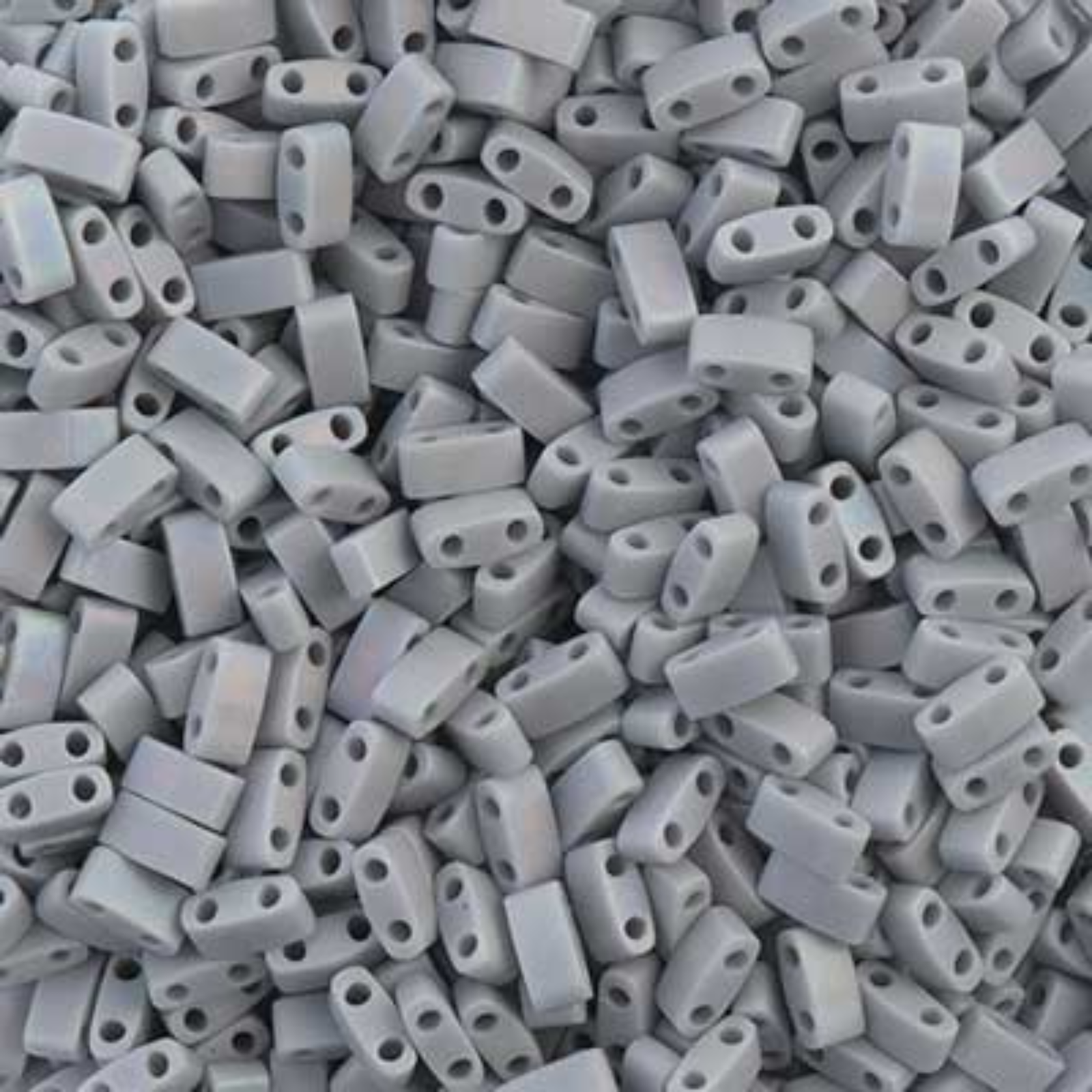 Miyuki Half Tila, HTL-498FR, Silver Grey Matte AB 5g