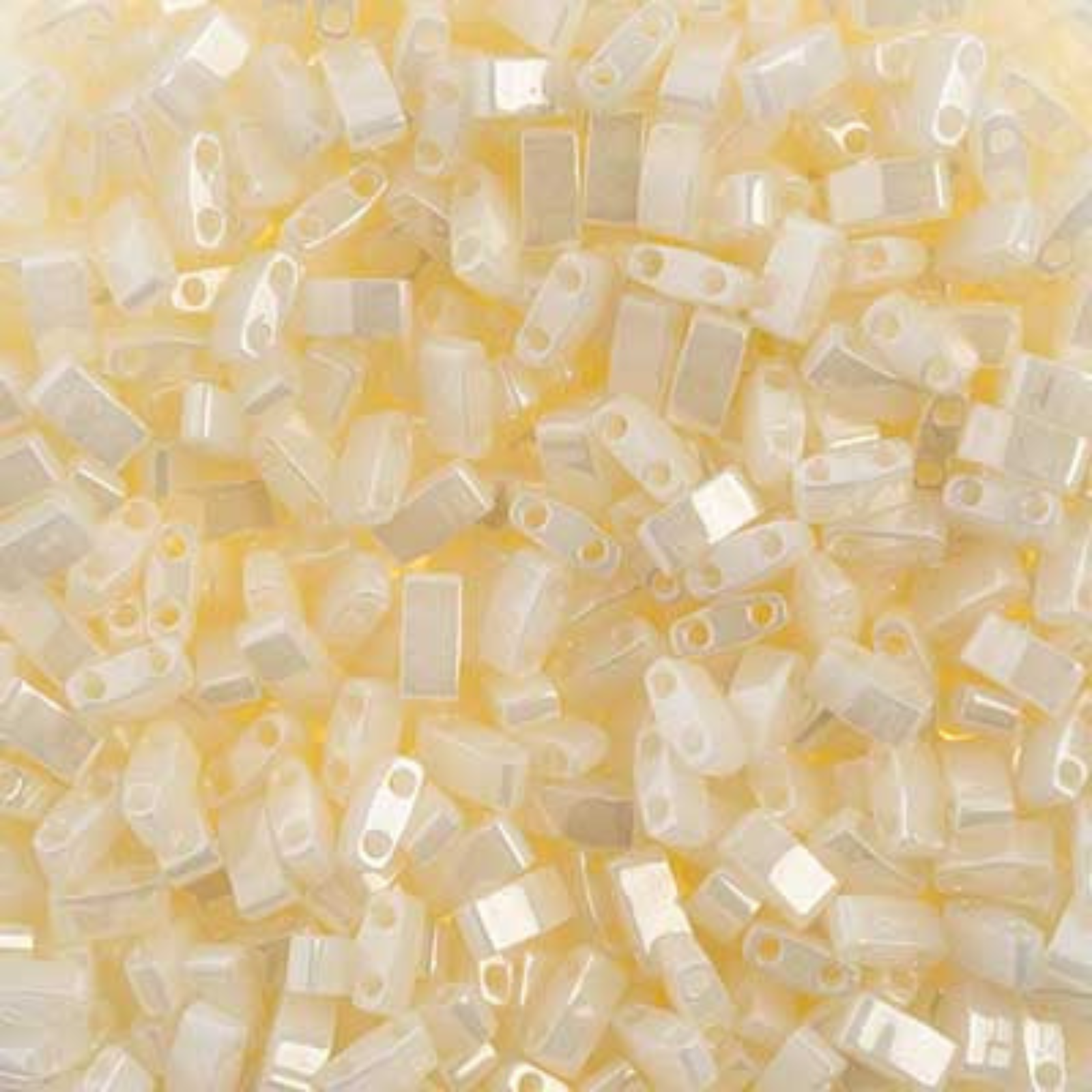 Miyuki Half Tila, HTL-512, White Opaque Glazed 5g